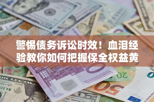武汉警惕债务诉讼时效！血泪经验教你如何把握保全权益黄金期