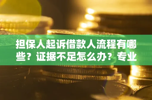 武汉担保人起诉借款人流程有哪些？证据不足怎么办？专业律师解答