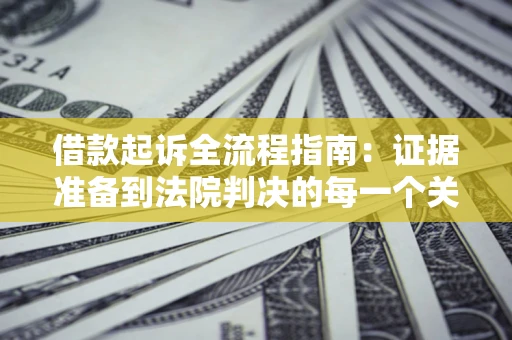 武汉借款起诉全流程指南：证据准备到法院判决的每一个关键步骤