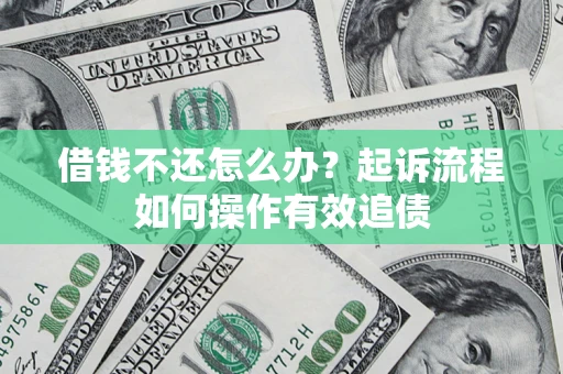 武汉借钱不还怎么办？起诉流程如何操作有效追债