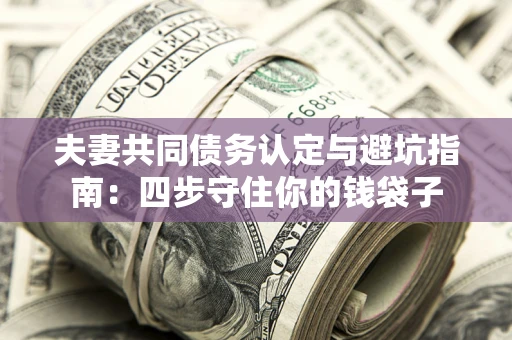 武汉夫妻共同债务认定与避坑指南：四步守住你的钱袋子